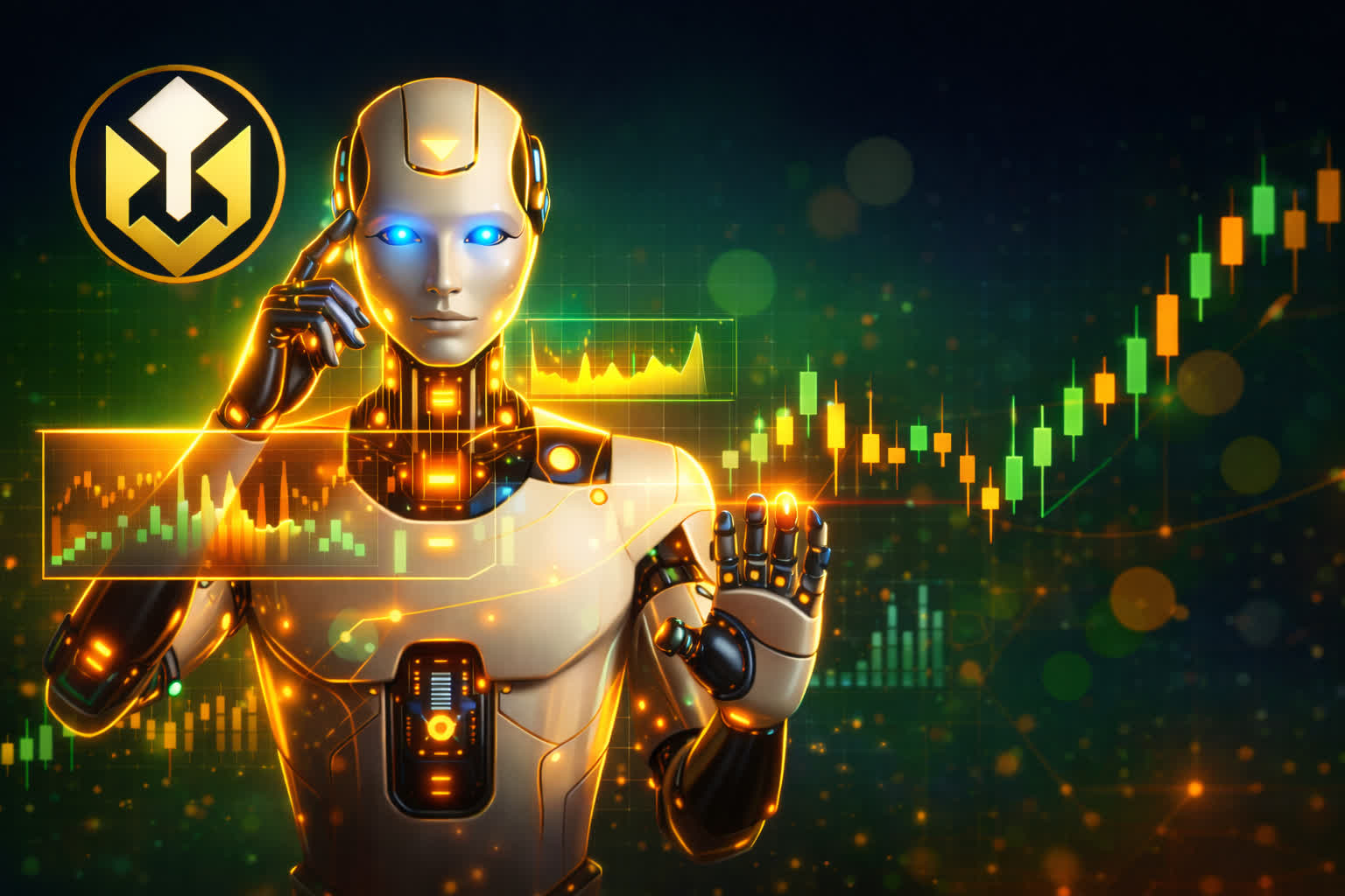 Professional AI trading technology dashboard